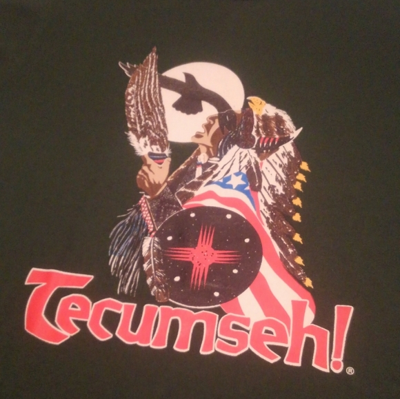 🦅🇺🇸🌌🌙 Tecumseh 🔥 💎 Shirt Youth Medium ✨ Native American 🌎 Eagle Moon ⭐ - Picture 5 of 8